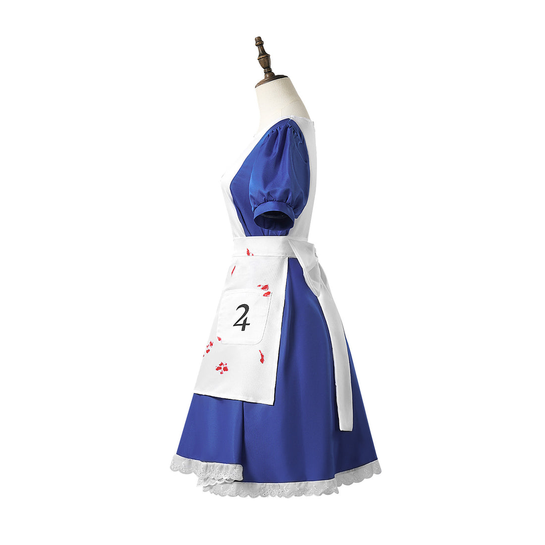 Alice Madness Returns Bloodstained Cosplay Costume - Halloween Lolita Maid Dress