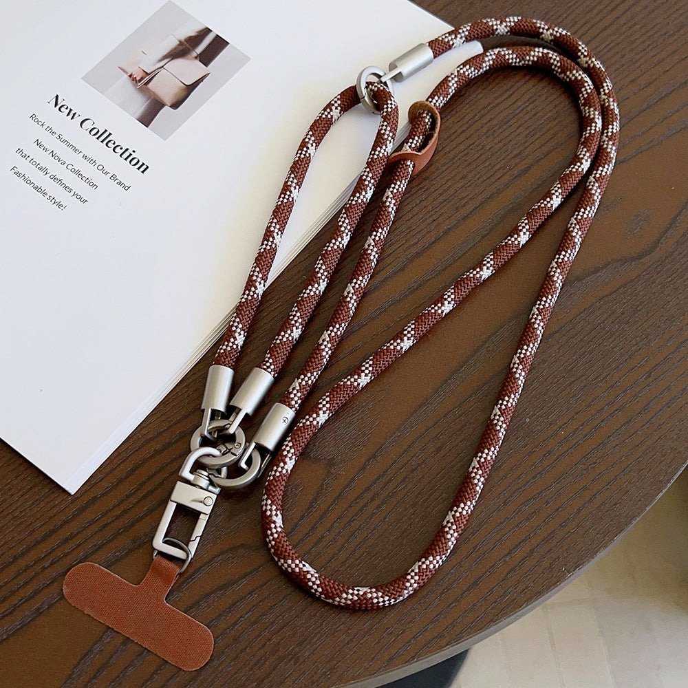 Multicolor Crossbody and Wrist Phone Strap with Tabs – Hand Woven 3-IN-1 Wristlet & Hand Lanyard
