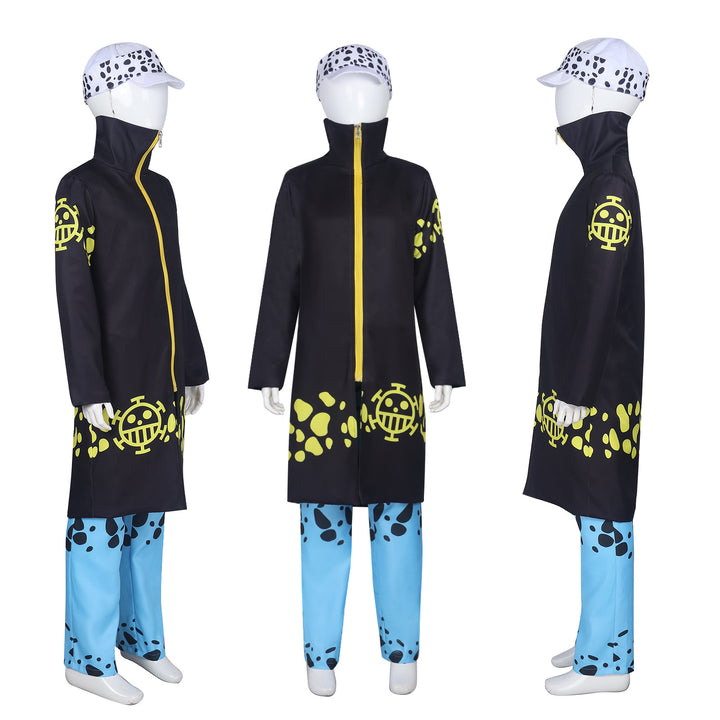 Navigation Trafalgar D. Water Law Cosplay Costume -  One Piece Halloween Kids Outfit