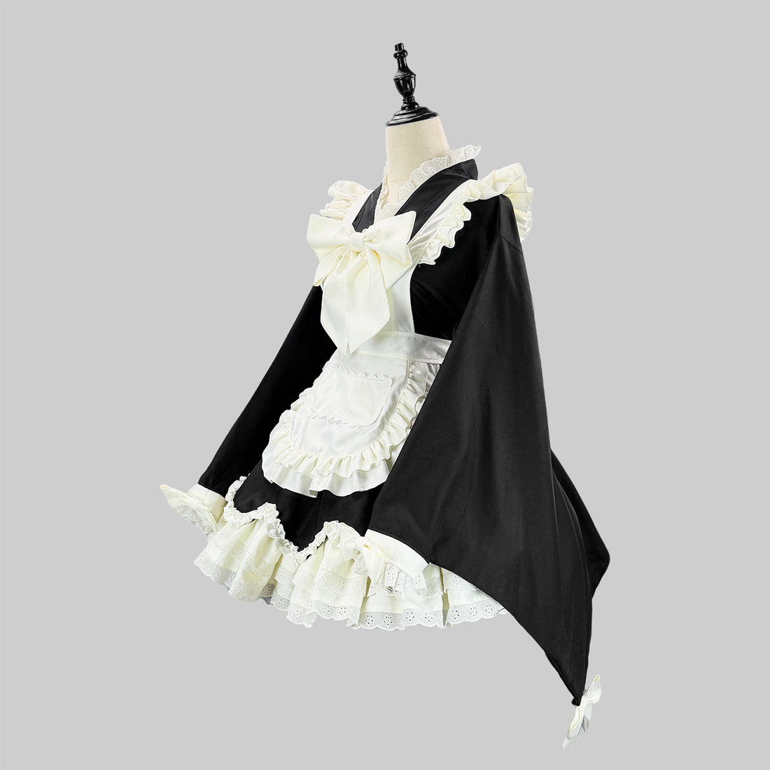 Kimono Lolita Wide Sleeve Maid Outfit Streamer Cosplay Dress