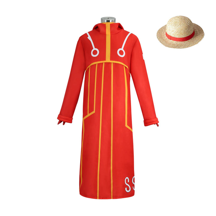 Anime Navigation Egghead Monkey D. Luffy Red One Piece Cosplay Costumes
