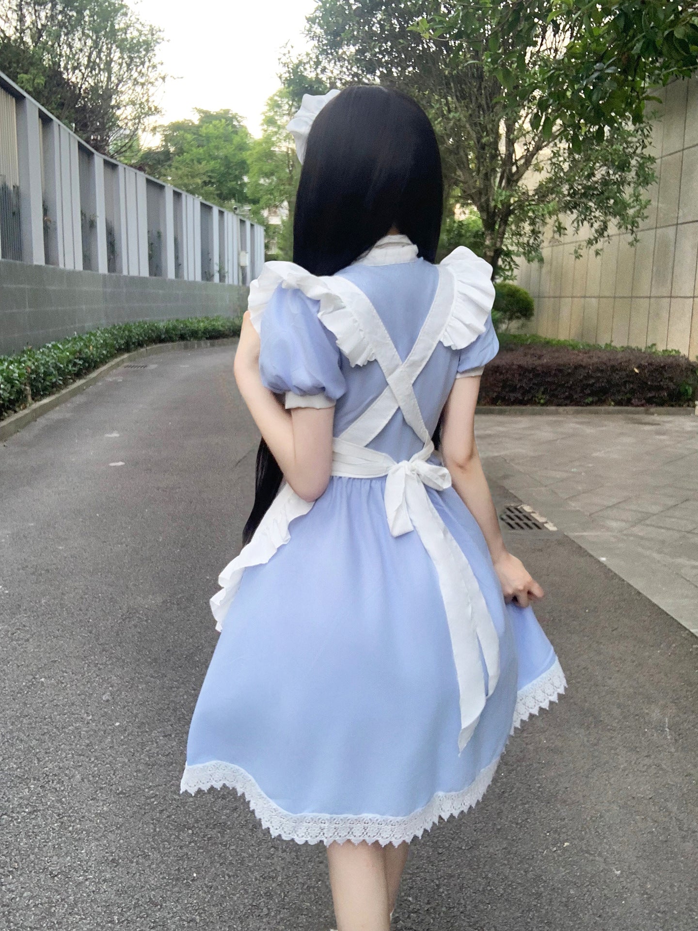 British Queen Maid Outfit Long Dress Lolita Cosplay Costume