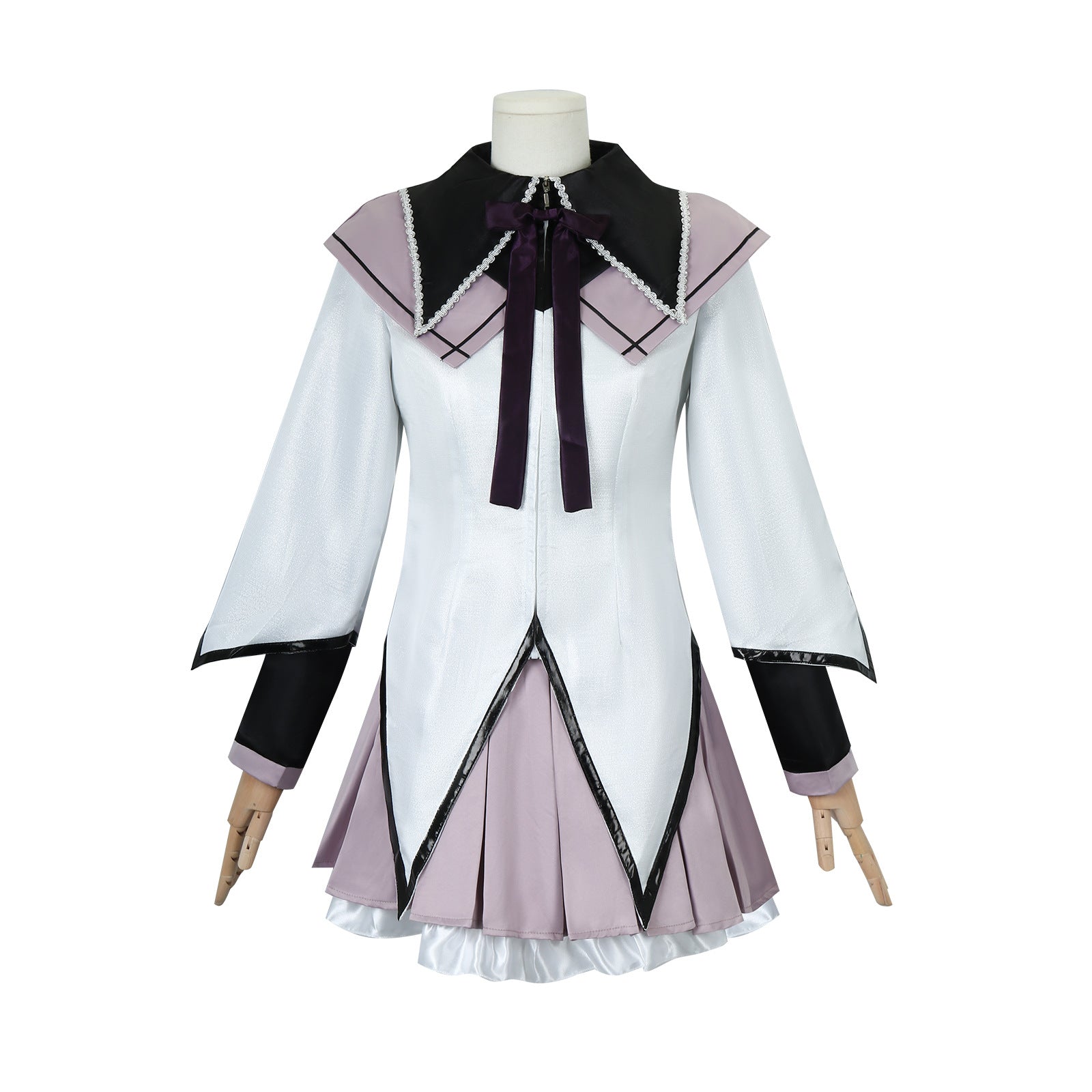 Puella Magi Madoka Magica Akemi Homura Combat Suit Cosplay Costumes