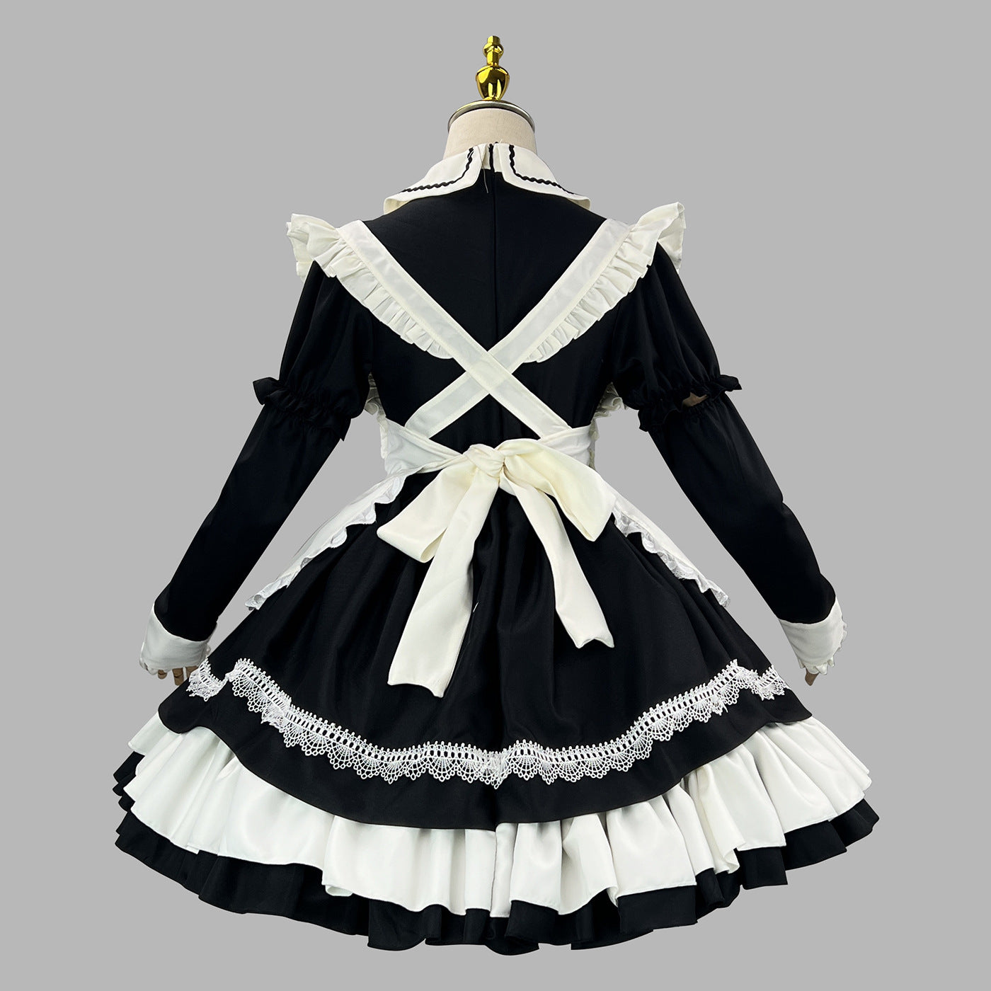 Detachable Sleeves Lolita Maid Dress Cosplay & Livestream Outfit