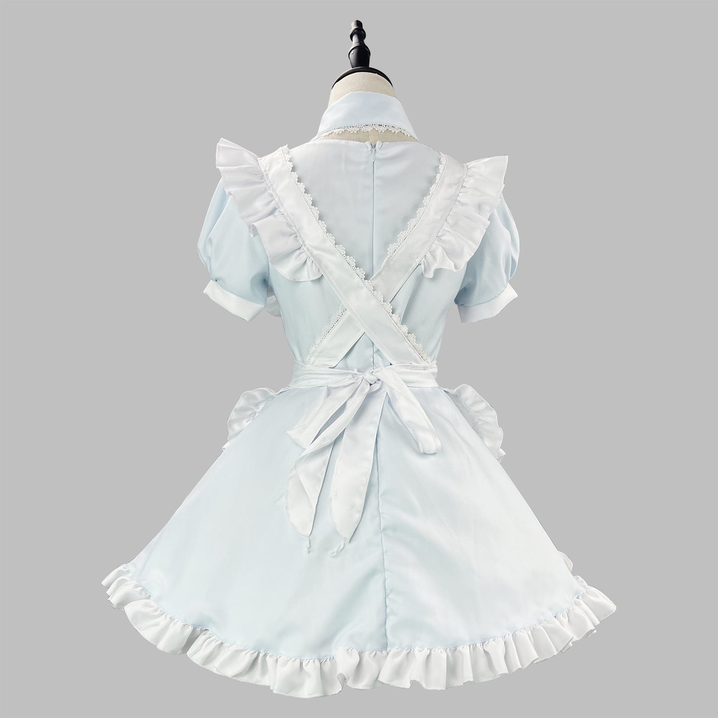 Light Color Angel Maid Outfit Cosplay Streamer Dress Costume