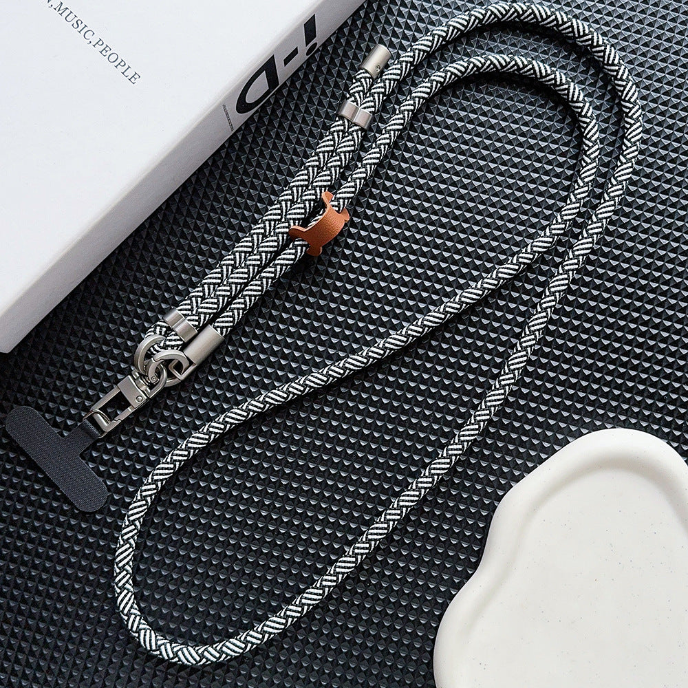 Rotatable Buckle Crossbody Neck Phone Lanyard Long Strap with Tether Tabs Phone Charm
