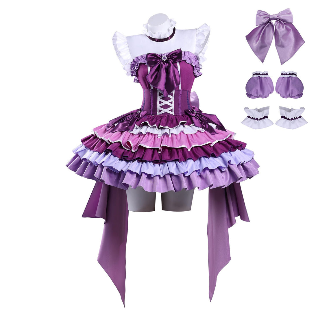 Puella Magi Madoka Magica Akemi Homura Stage Outfit Cosplay Costumes