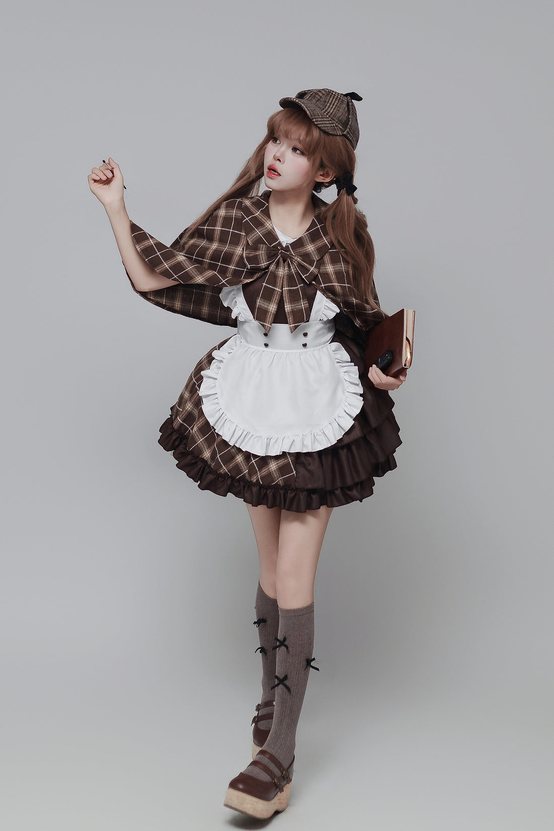 Detective Song Maid Outfit Cosplay Streamers Plus-Size Costume