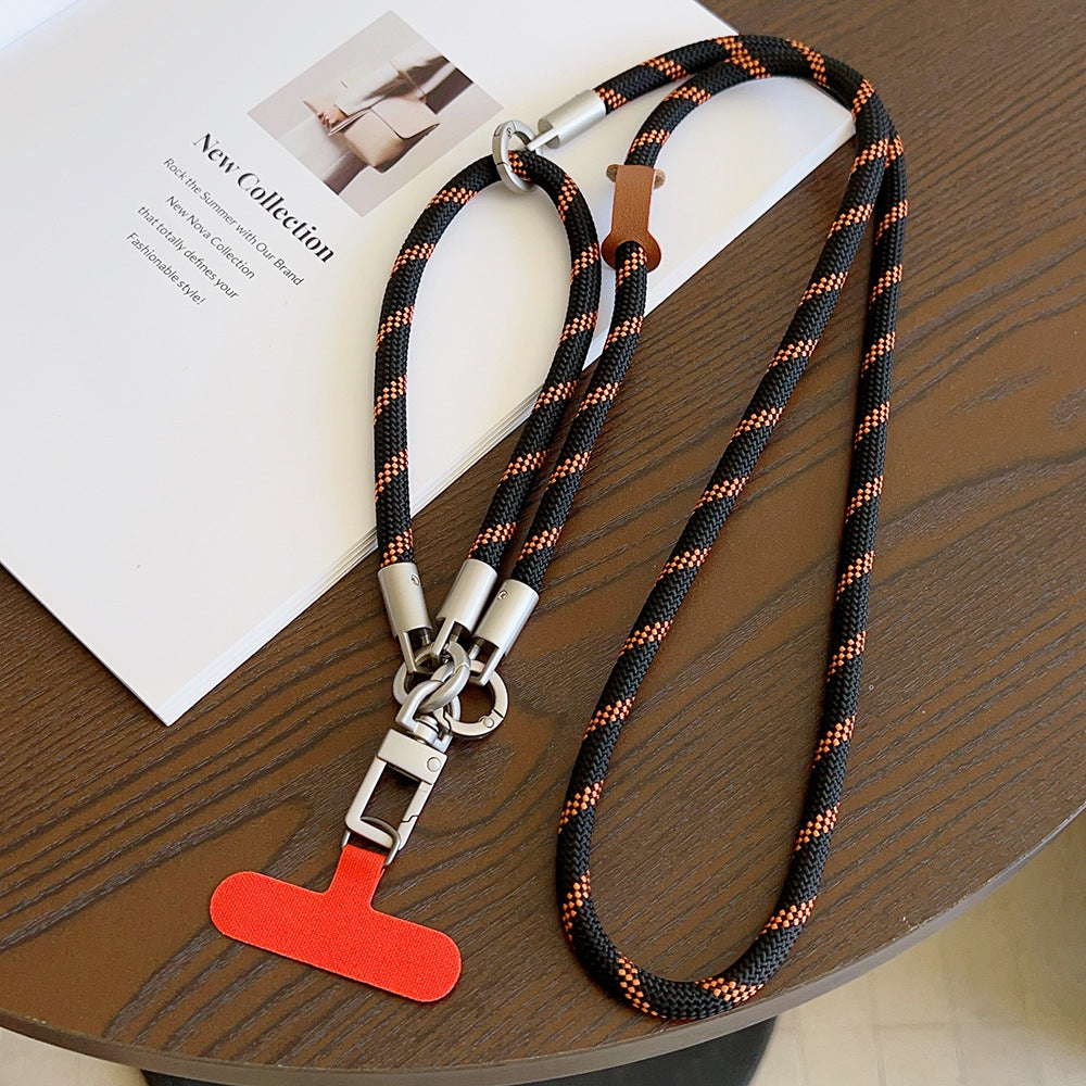 Multicolor Crossbody and Wrist Phone Strap with Tabs – Hand Woven 3-IN-1 Wristlet & Hand Lanyard