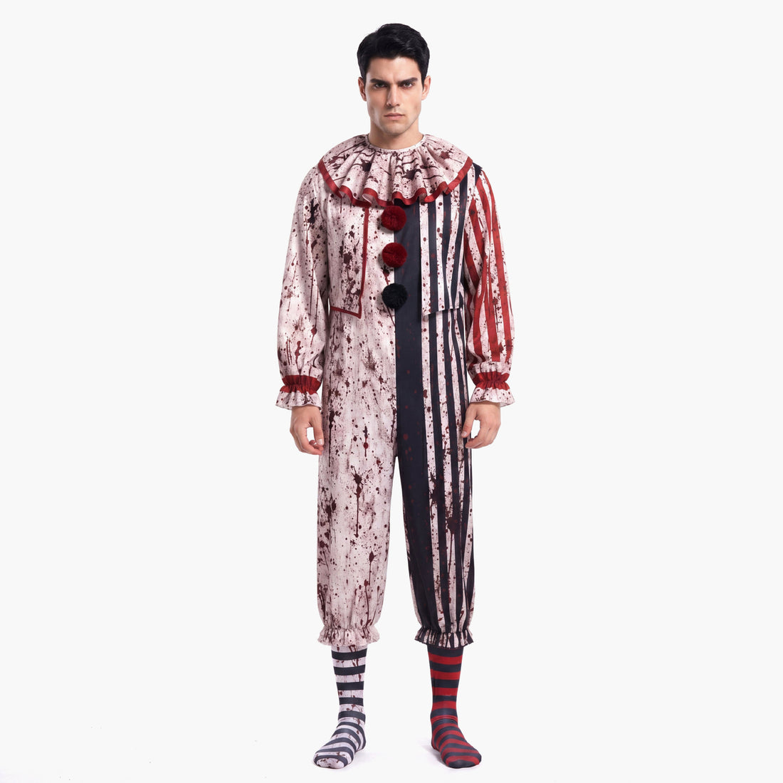Killer Terrifier Clown Bloodstained Premium Edition Cosplay Costume Halloween Party Joker Outfit