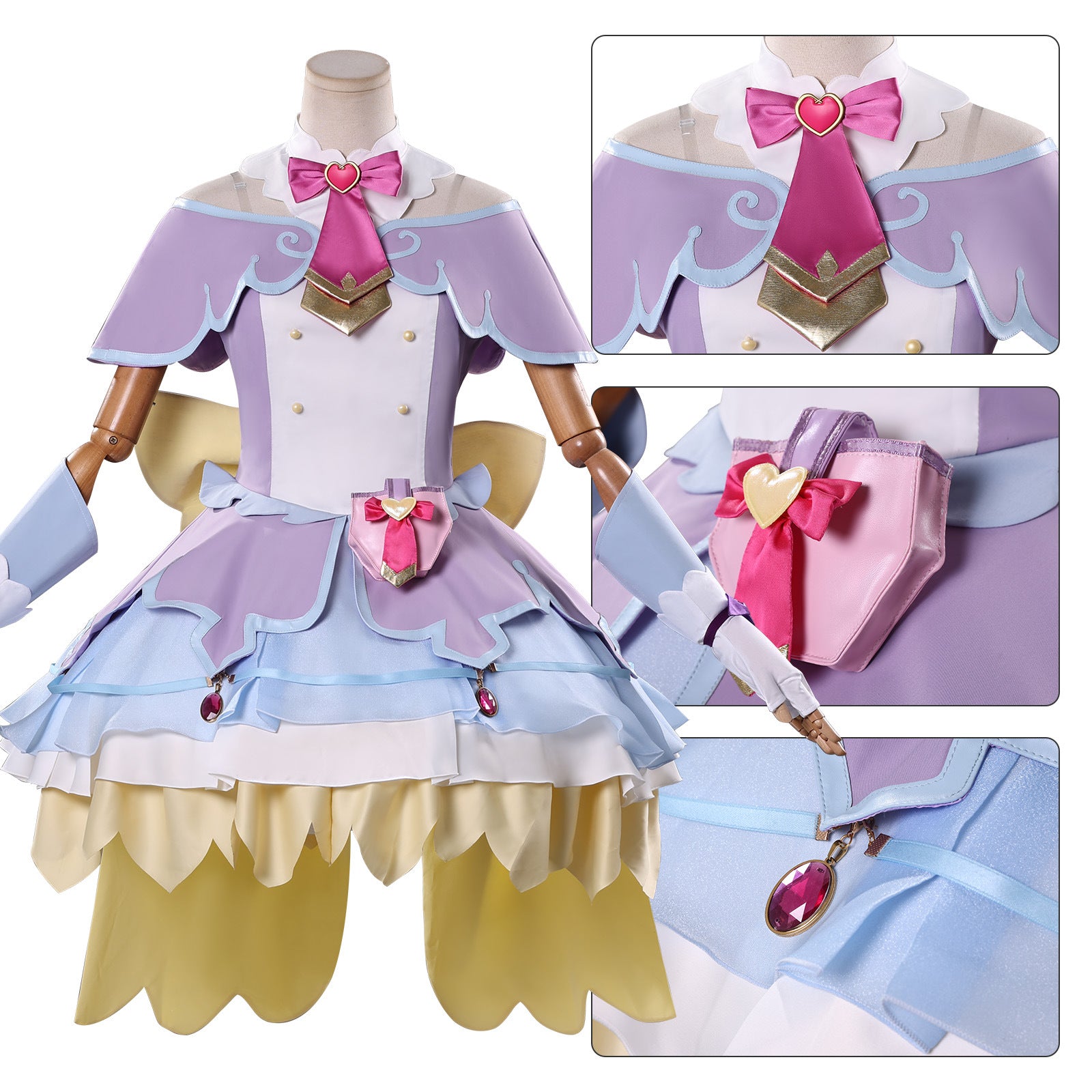 Star Detective Precure Anna Akechi Cure Answer Outfit Cosplay Costumes