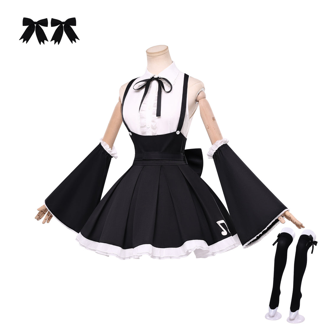 Project Songstress Live Streaming Show Cosplay Costumes HIgh School Gothic Girl Uniform Outfit