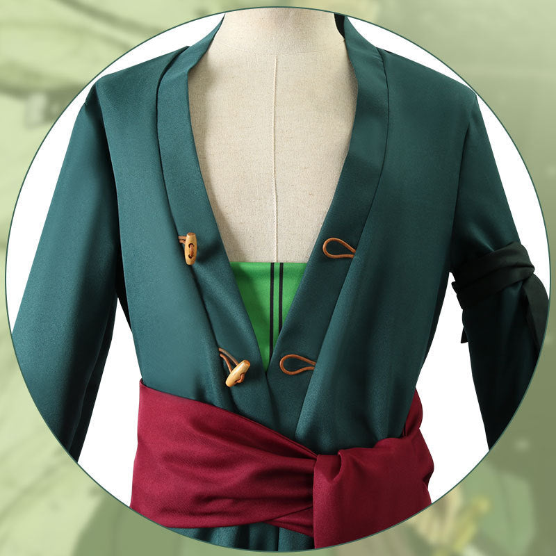 Anime Navigation Wano Country Roronoa Zoro Kimono One Piece Cosplay Costumes