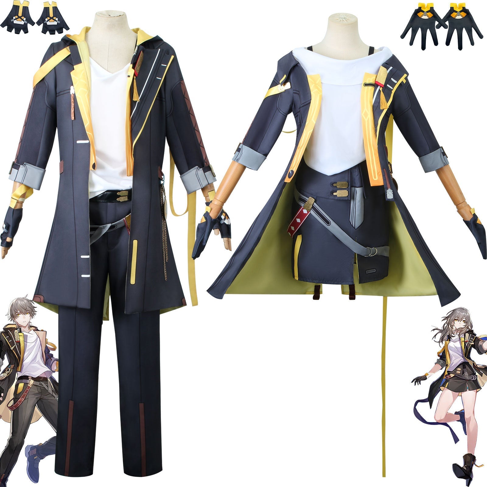 Game Honkai: Star Rail Trailblazer Male Female Fullset Cosplay Costumes
