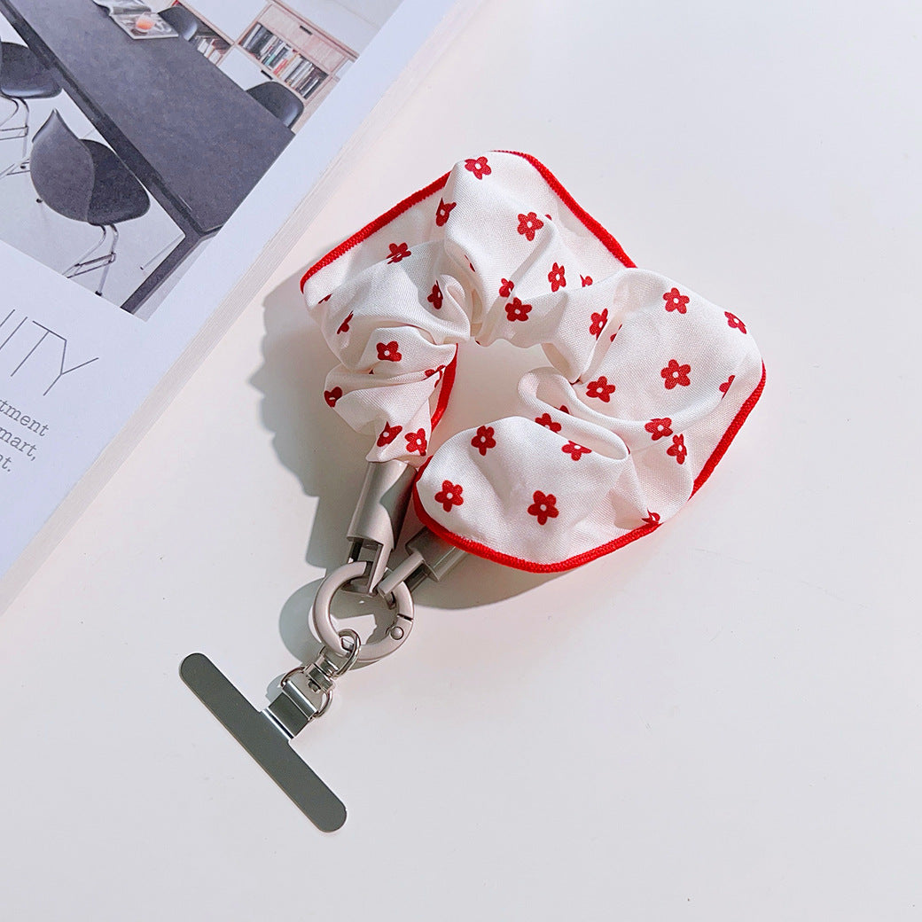 Stylish Fabric Art Wrist Phone Strap with Tether Tabs – Colon-shaped Wristlet & Hand Lanyard