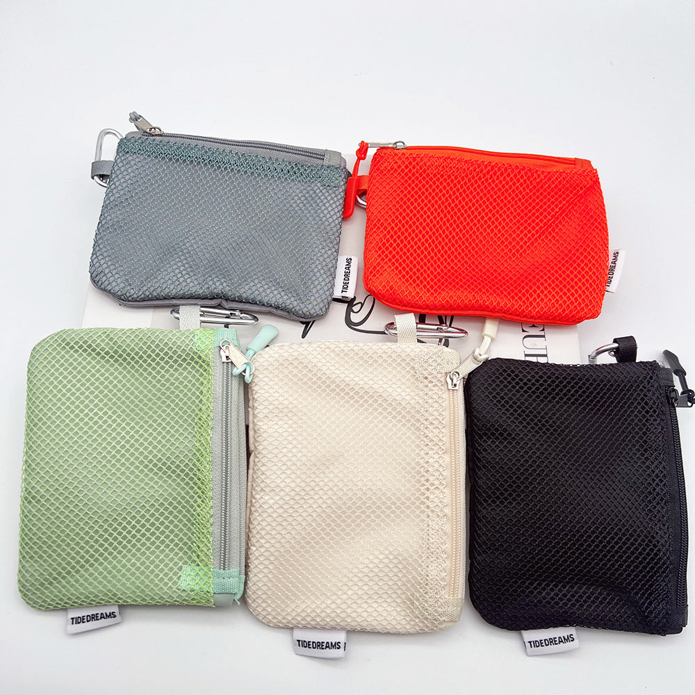Mini Coin Purse Headphone Bag with Carabiner – Multifunctional Portable Bag Phone Accessory