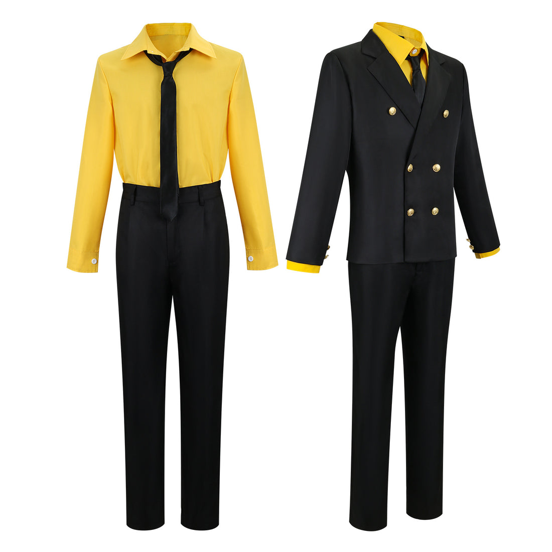 Navigation Sanji Cosplay Costume Blue Yellow Uniform One Piece Halloween Outfit for Men