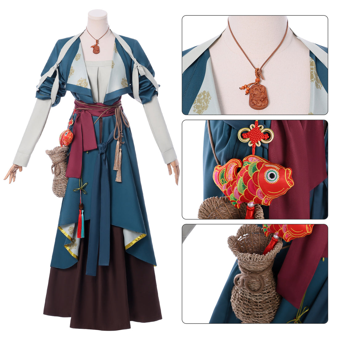 Game Where Winds Meet Yingying Cosplay Costumes Women's Traditional Dress Themed Outfit