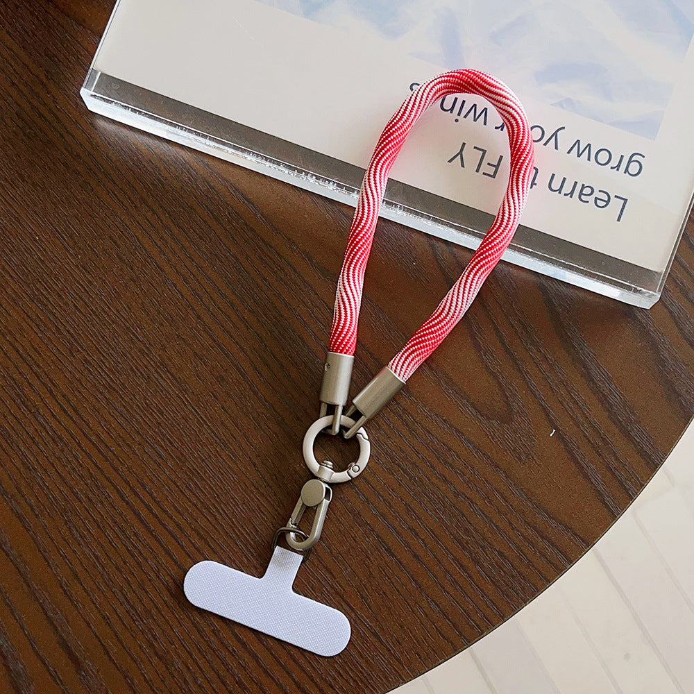 Classic Multicolor Rotatable Wrist Phone Strap with Tether Tabs – 8MM Wristlet & Hand Lanyard