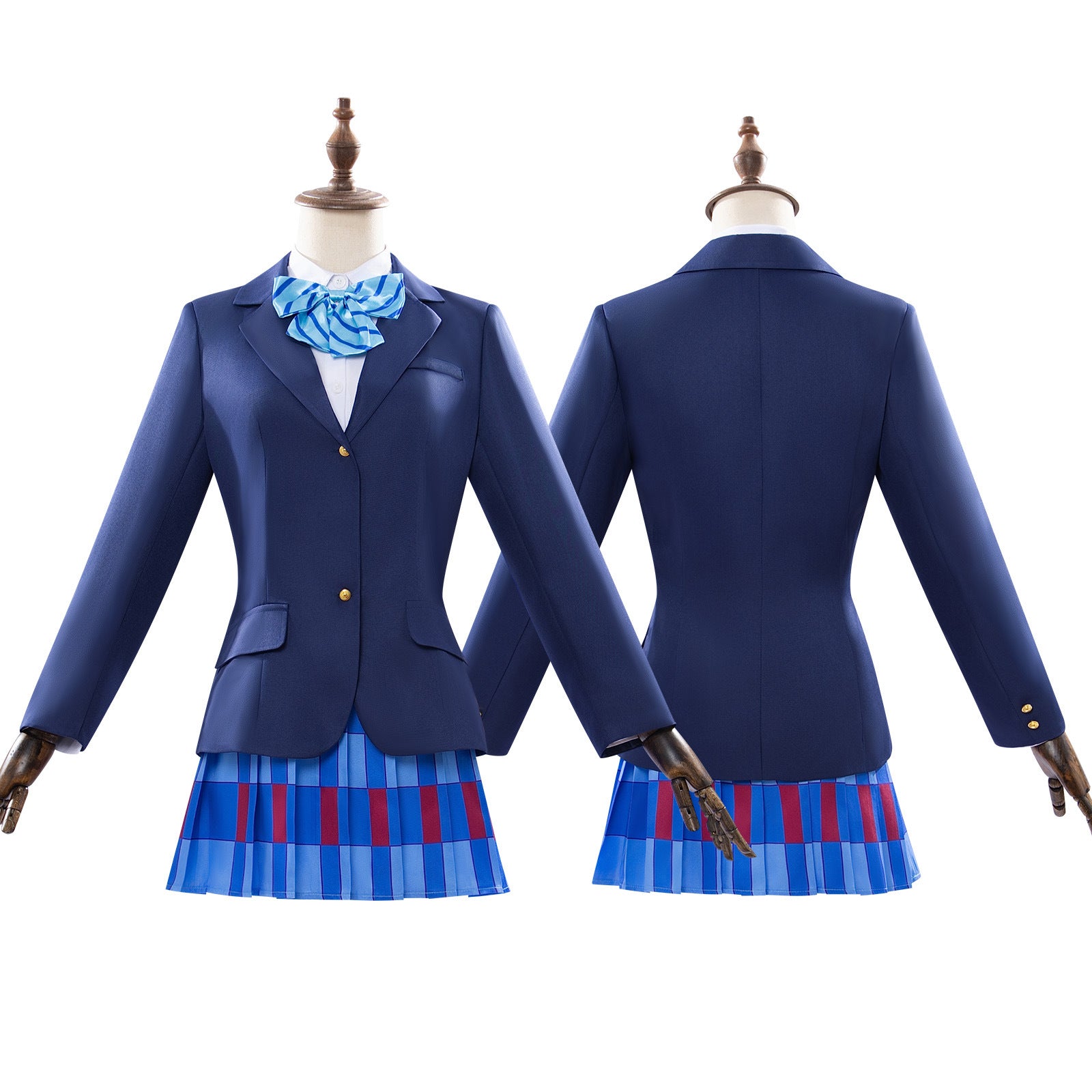 Minami Kotori Yazawa Nico JK School Uniform Coat Skirt Cosplay Costumes