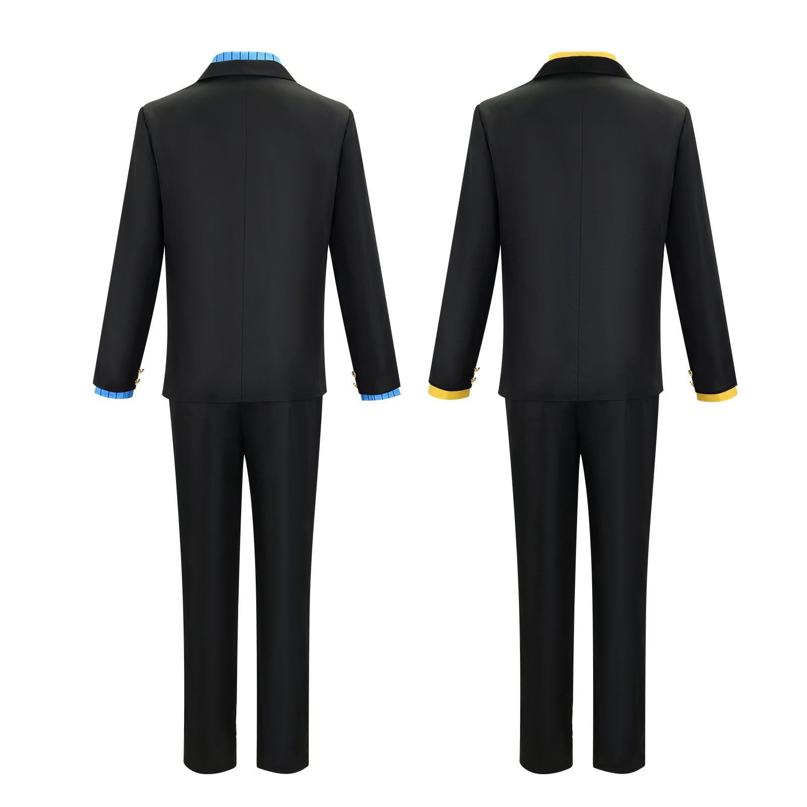 Navigation Sanji Cosplay Costume Blue Yellow Uniform One Piece Halloween Outfit for Men