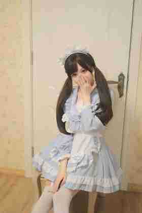 Sweet Japanese Preppy Sailor Collar Maid Outfit Lolita Dress