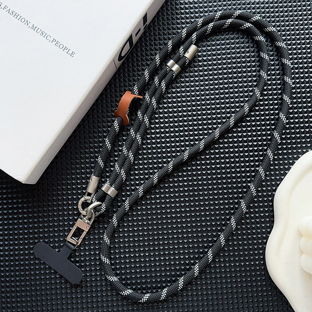 Rotatable Buckle Crossbody Neck Phone Lanyard Long Strap with Tether Tabs Phone Charm