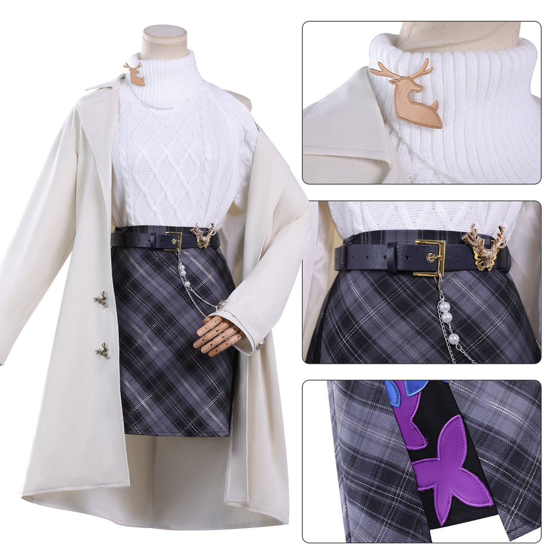 Honkai: Star Rail Castorice Phainon Khaslana X Luckin Cosplay Costumes