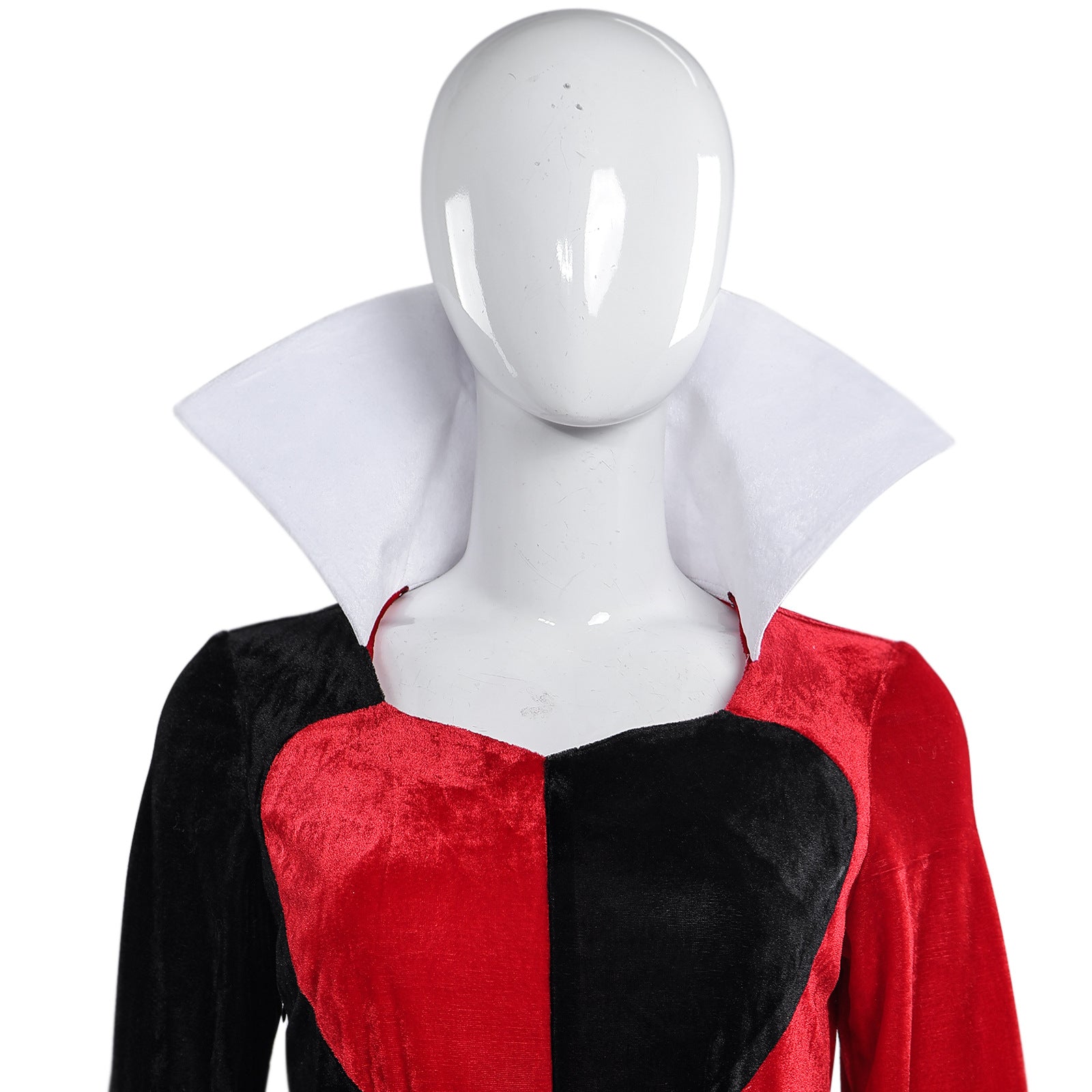 Women Queen of Hearts Costume - Alice Deluxe Red Queen Cosplay Dress for Halloween Party