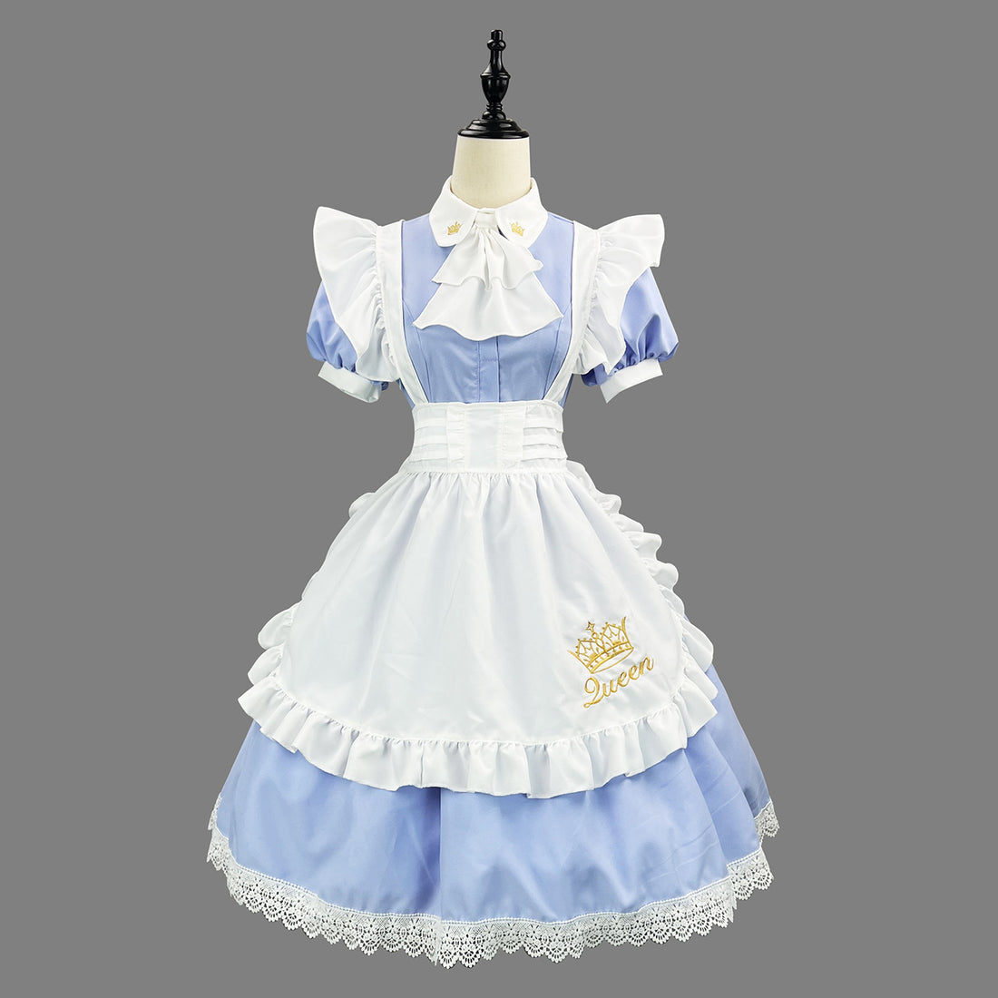 British Queen Maid Outfit Long Dress Lolita Cosplay Costume