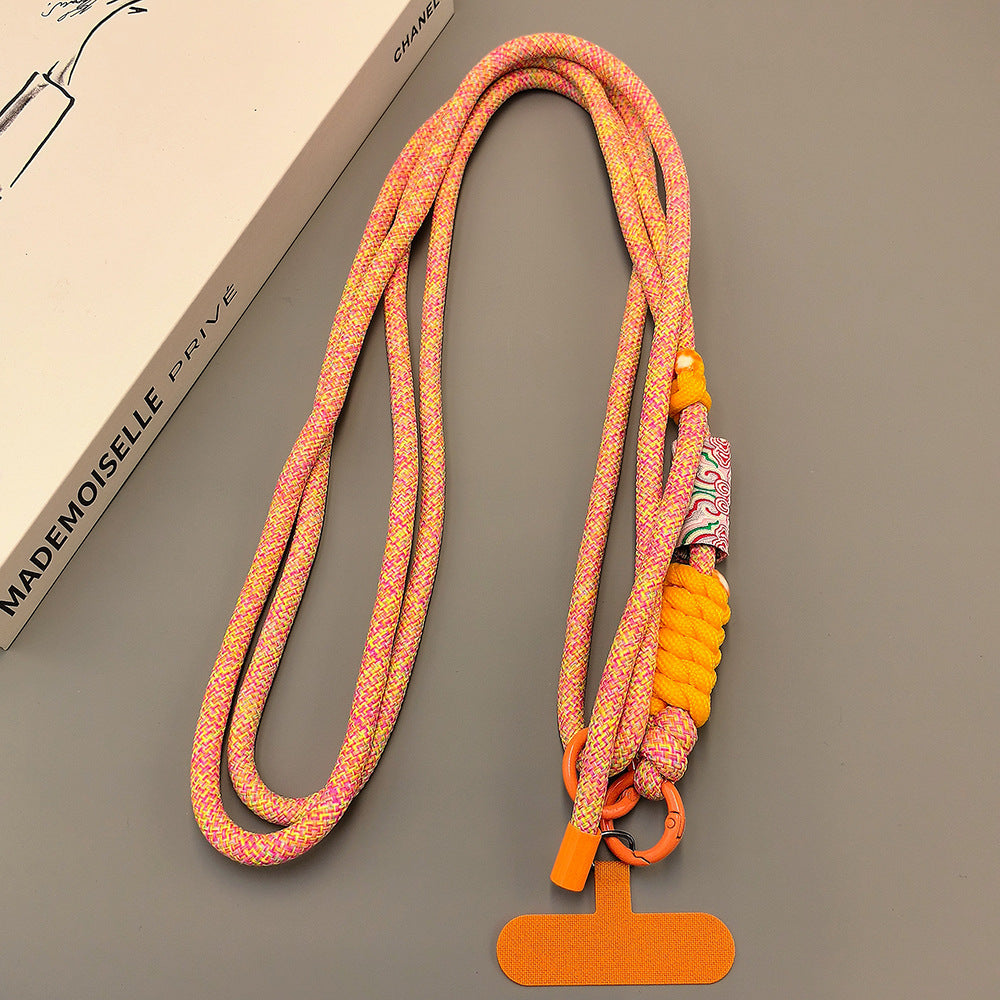 Multicolor Adjustable Crossbody Neck Phone Lanyard Long Strap with Tether Tabs Phone Charm