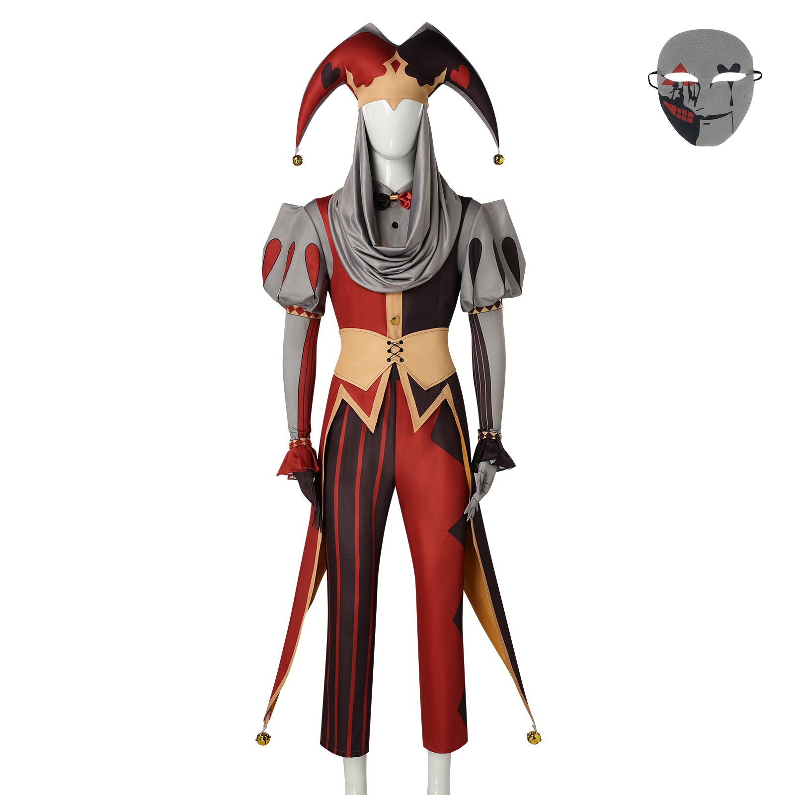 Game Kingdom of Marionettes Jester Jestyn Cosplay Costumes Halloween Party Clown Outfit