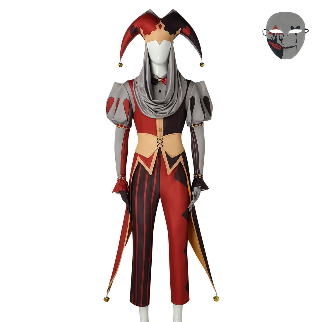Game Kingdom of Marionettes Jester Jestyn Cosplay Costumes Halloween Party Clown Outfit