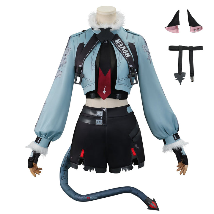 Game Zenless Zone Zero Rat Girl Jane Doe Full Set Cosplay Costumes