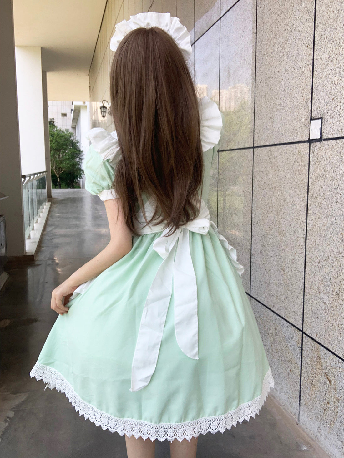 British Queen Maid Outfit Long Dress Lolita Cosplay Costume