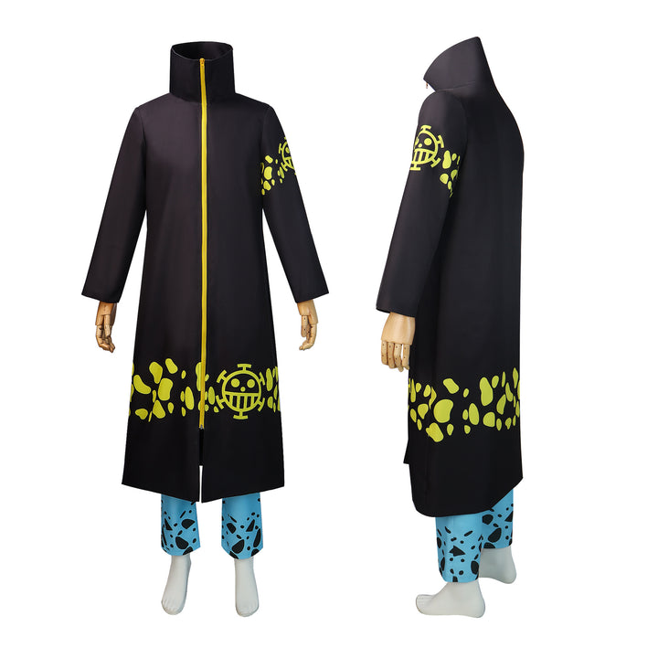 Navigation Trafalgar D. Water Law Cosplay Costume - One Piece Halloween Carnival Outfit with Hat