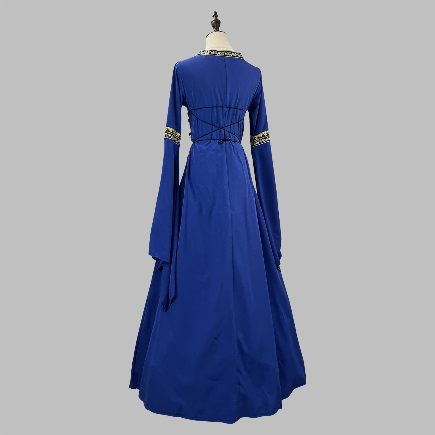 Women's Victorian Court Dress - Long Flare Sleeve Halloween Retro Masquerade Cosplay Costume