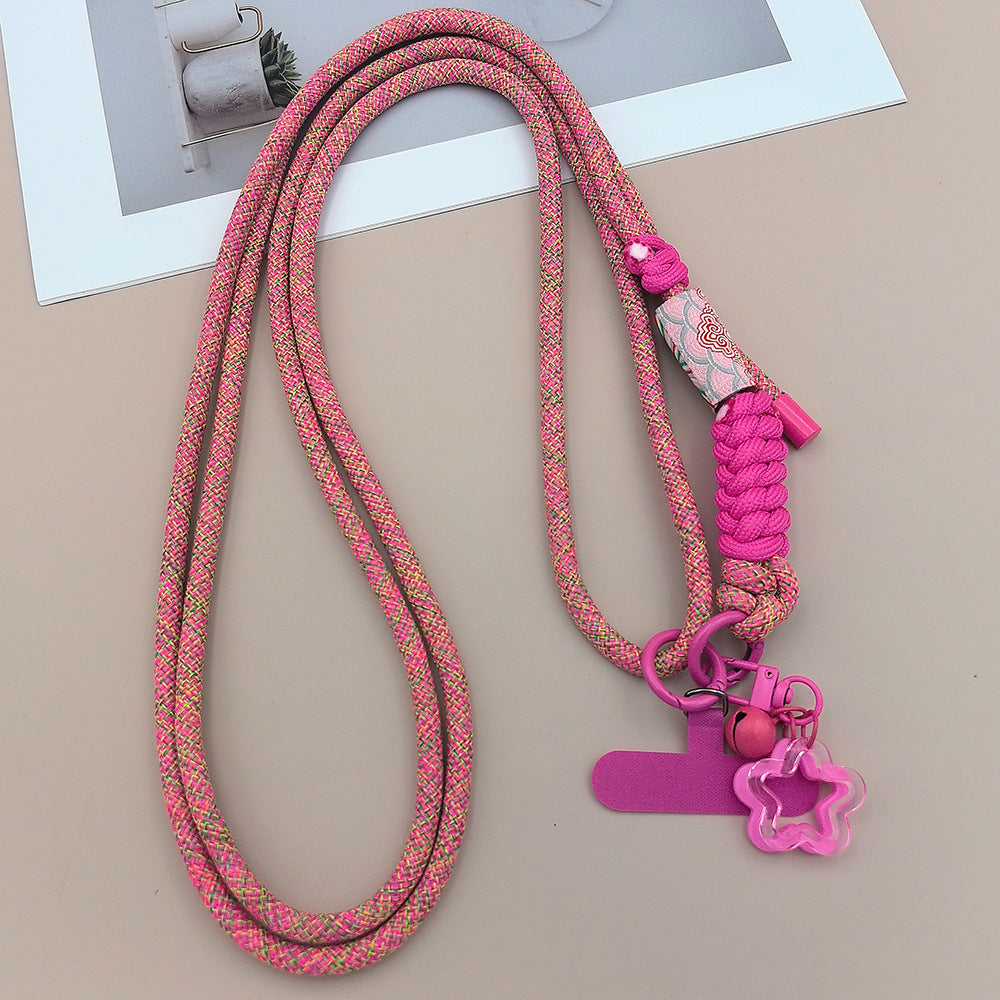 Multicolor Adjustable Crossbody Neck Phone Lanyard Long Strap with Tether Tabs Phone Charm