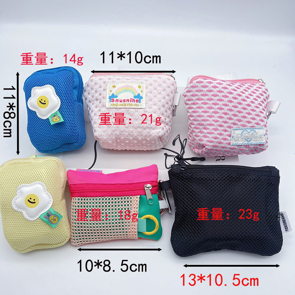 Mini Coin Purse Headphone Bag with Carabiner – Multifunctional Portable Bag Phone Accessory