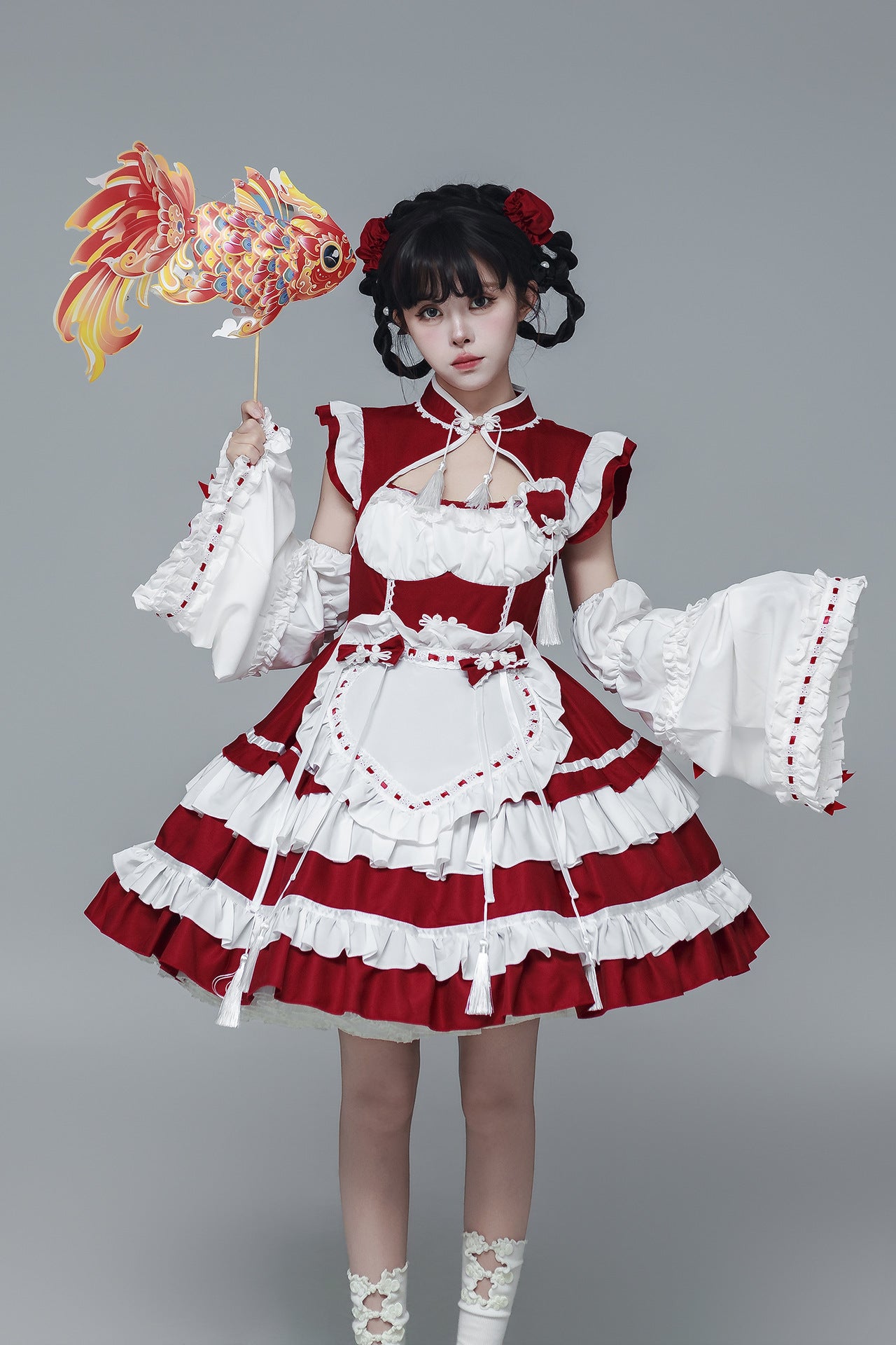 Chinese Maid Outfit New Style Qipao Lolita Cosplay Dress