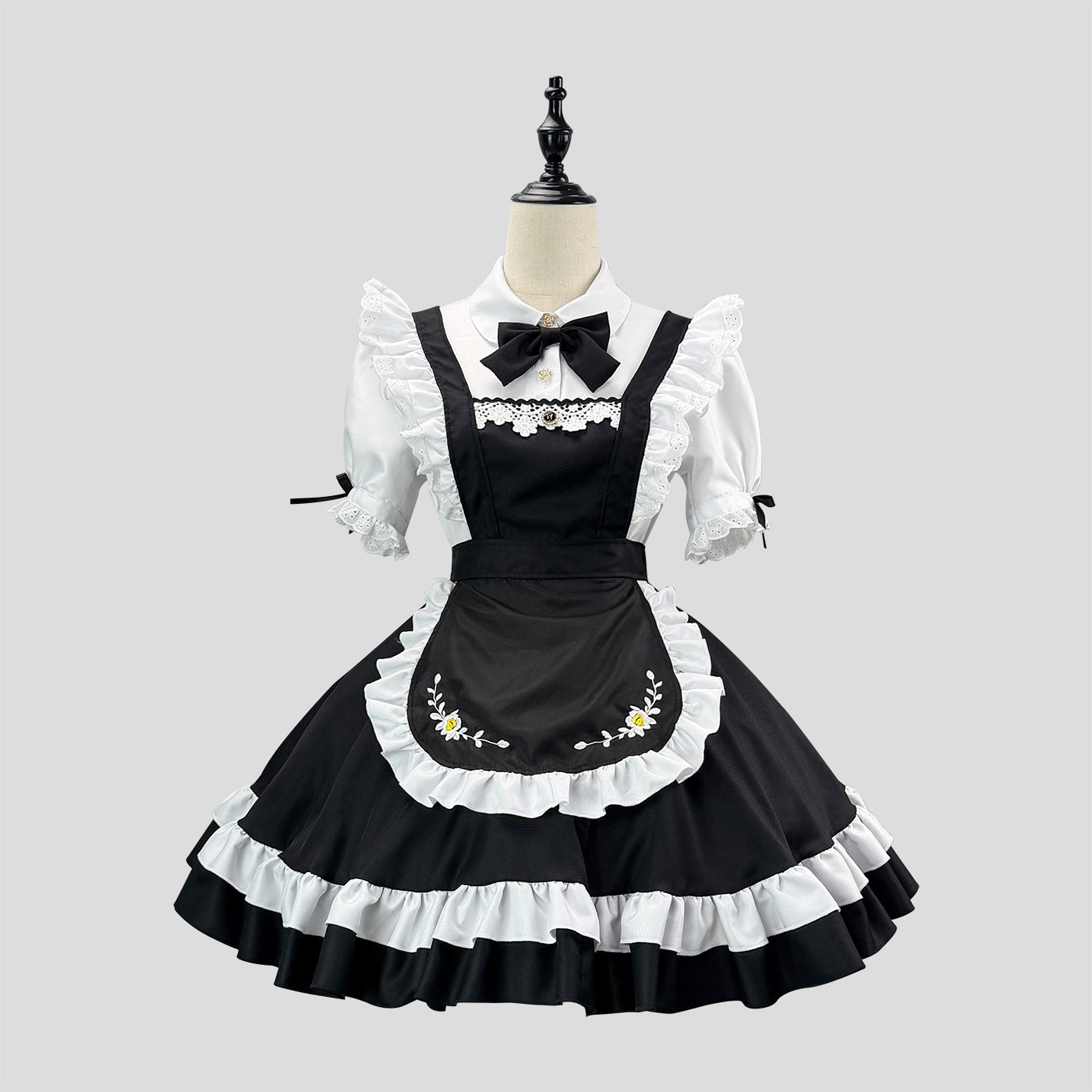 Daisy Manor Embroidery Maid Outfit Cosplay Lolita Ruffle Dress