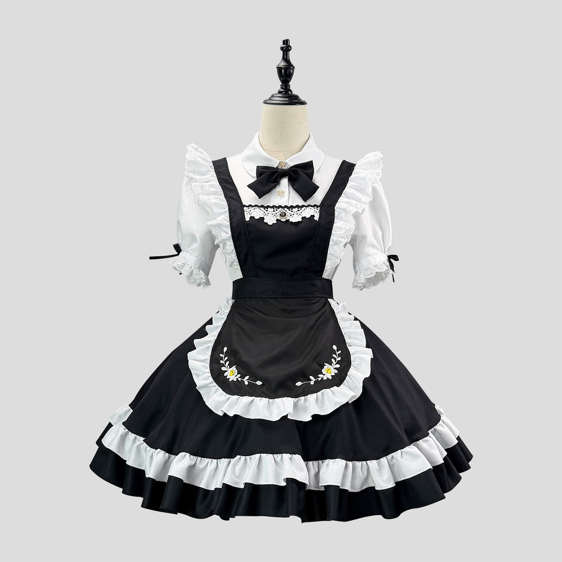 Daisy Manor Embroidery Maid Outfit Cosplay Lolita Ruffle Dress