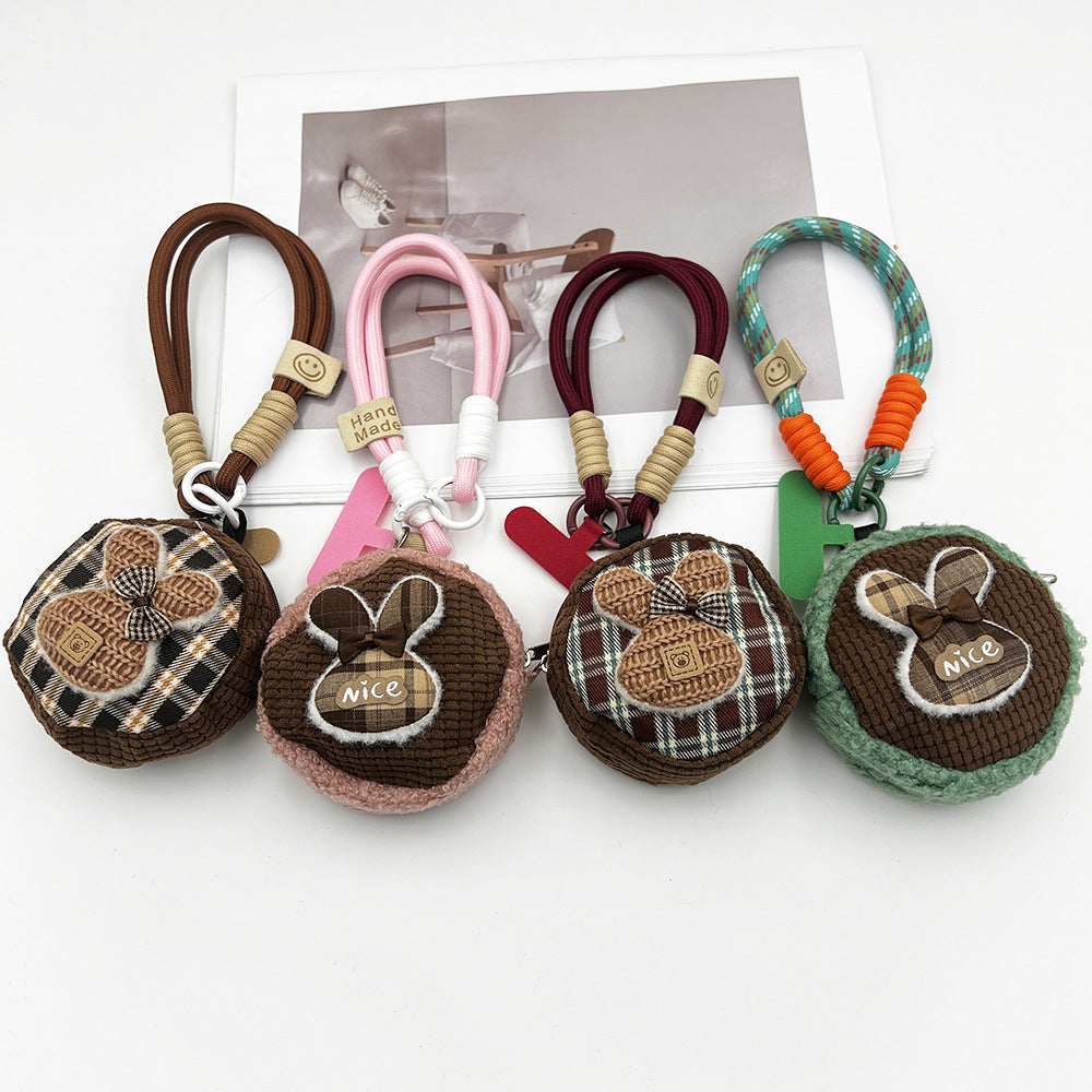 Mouse Mini Coin Purse with Phone Wrist Strap – Headphone Bag & Wristlet & Hand Lanyard