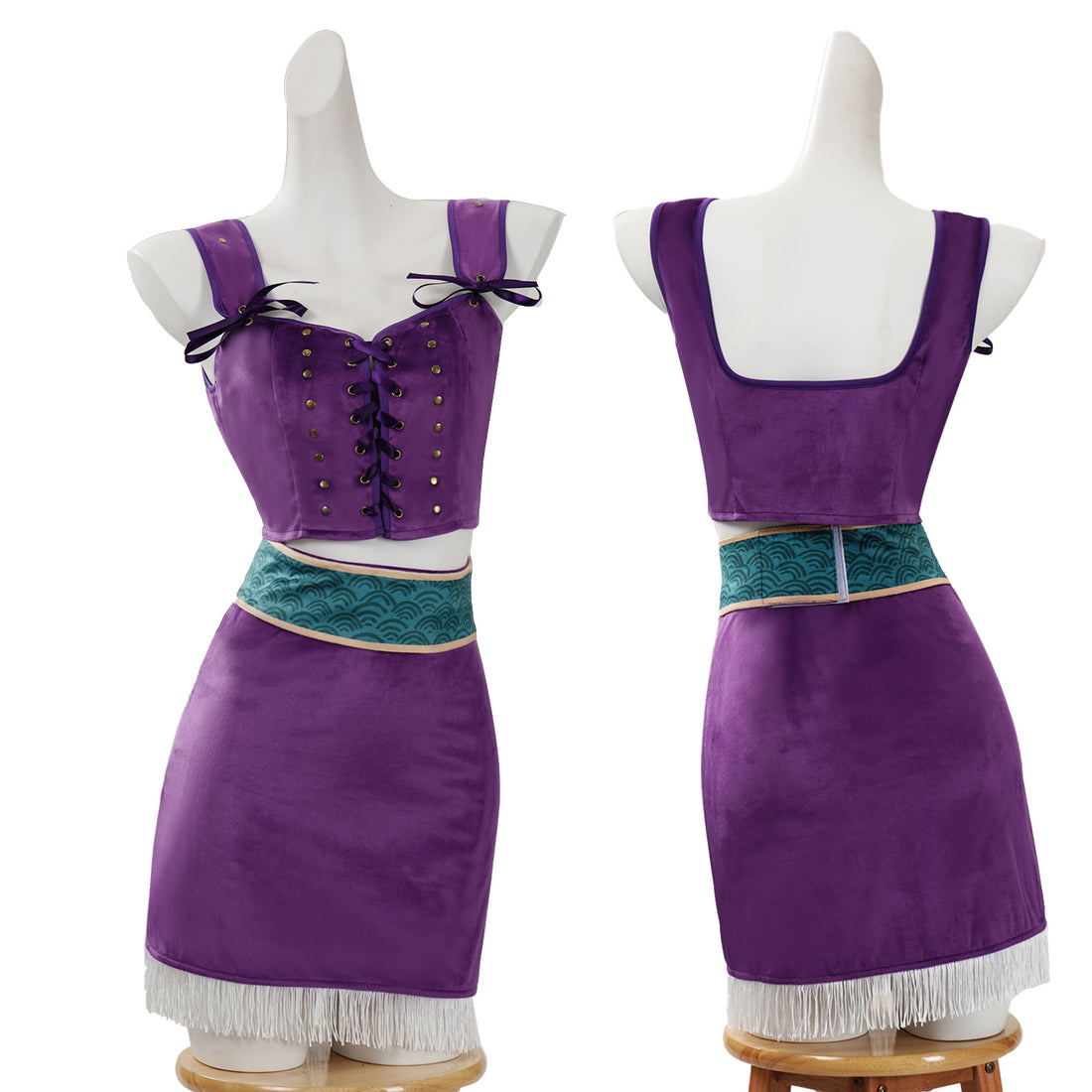 Navigation Live Action Nico Robin Purple Cosplay Costume Budget Friendly One Piece Women Outfits