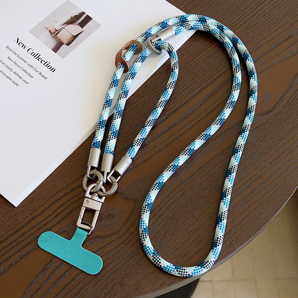 Multicolor Crossbody and Wrist Phone Strap with Tabs – Hand Woven 3-IN-1 Wristlet & Hand Lanyard