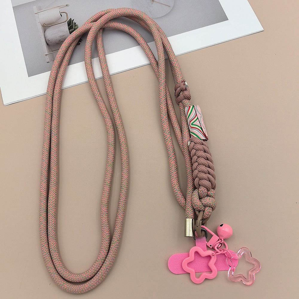 Multicolor Adjustable Crossbody Neck Phone Lanyard Long Strap with Tether Tabs Phone Charm