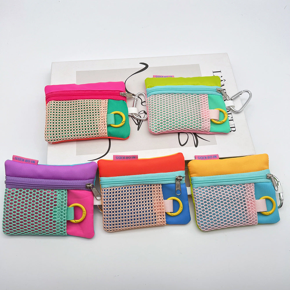 Mini Coin Purse Headphone Bag with Carabiner – Multifunctional Portable Bag Phone Accessory