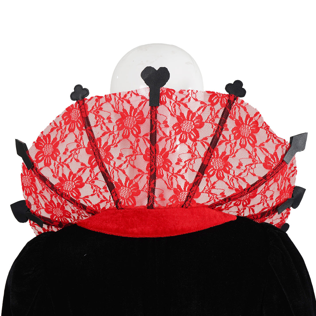 Deluxe Women's Queen of Hearts Costume - Alice Cosplay Royal Dress for Halloween