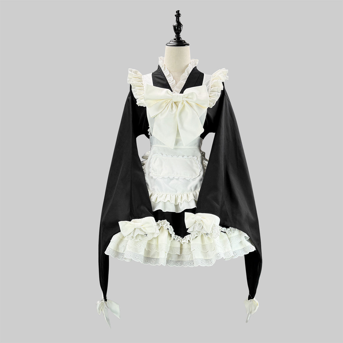 Kimono Lolita Wide Sleeve Maid Outfit Streamer Cosplay Dress