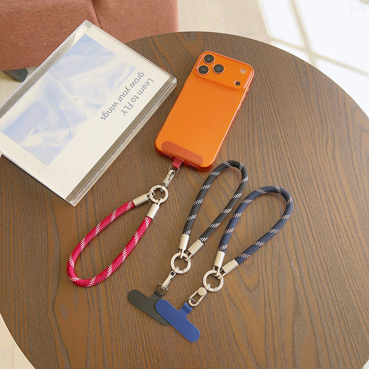 Classic Multicolor Rotatable Wrist Phone Strap with Tether Tabs – 8MM Wristlet & Hand Lanyard